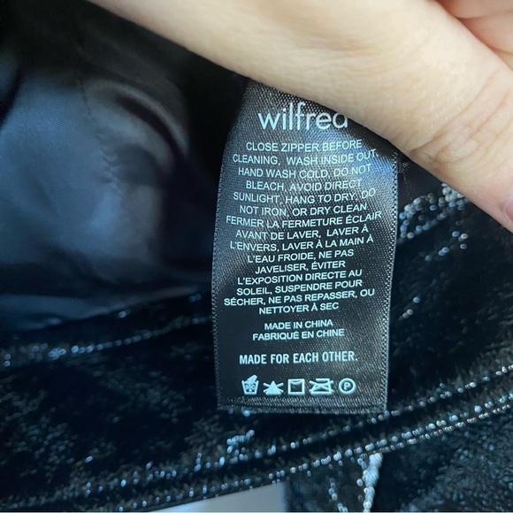 ARITZIA Wilfred Tempest Jacket • Black Faux Leather Vegan Sherpa • M Medium - Picture 7 of 9